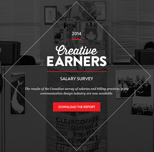cover of RGD Creative Earners Salary Survey Report 2014