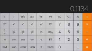 calculator showing the numbers that spell out hello when turned upside down