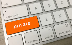 "private" key on keyboard