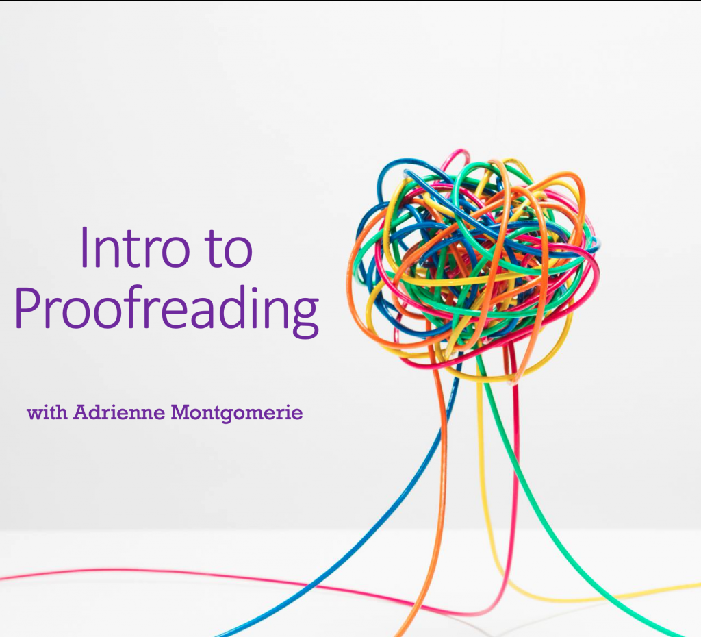 cover of intro to proofreading course
